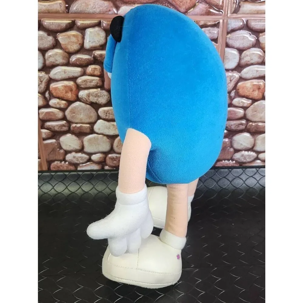 M&M Guy 1997 blue original plush character 14” #B15